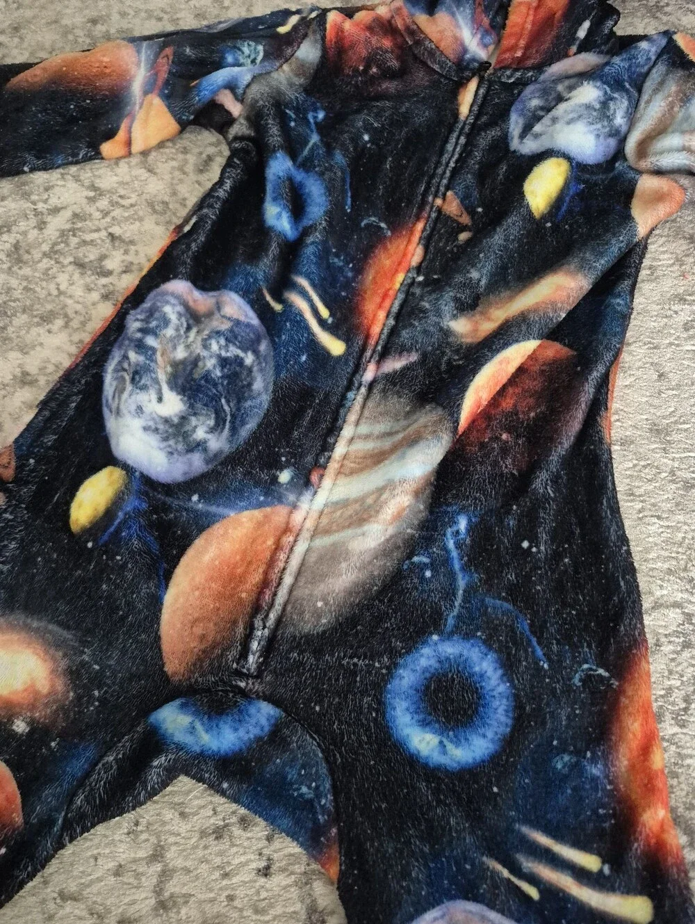 Children's place space solar system onesie size 7/8